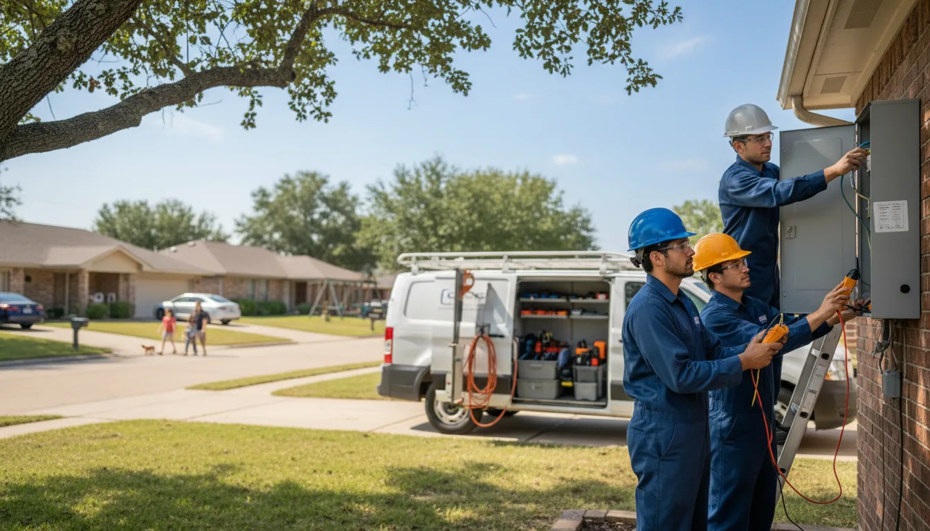 Certified electrician providing emergency electrical services in Lula, GA